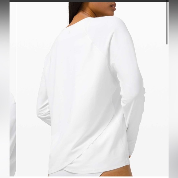 NWT Lululemon Waterside Relaxed UVP Long Sleeve / White - Picture 5 of 9